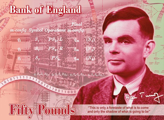 UK’s new banknote to feature mathematician Alan Turing