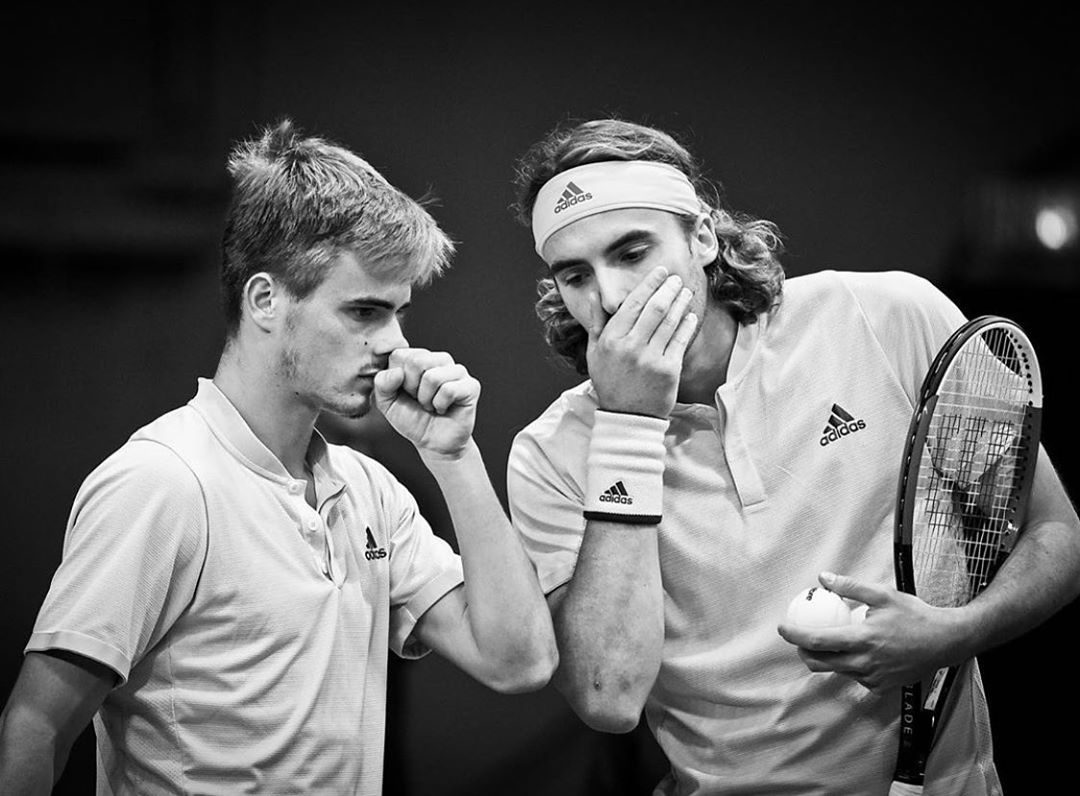 BROTHERS. Stefanos and Petros Tsitsipas become a dynamic duo on the court. Photo from Petros Tsitipas’ Instagram 