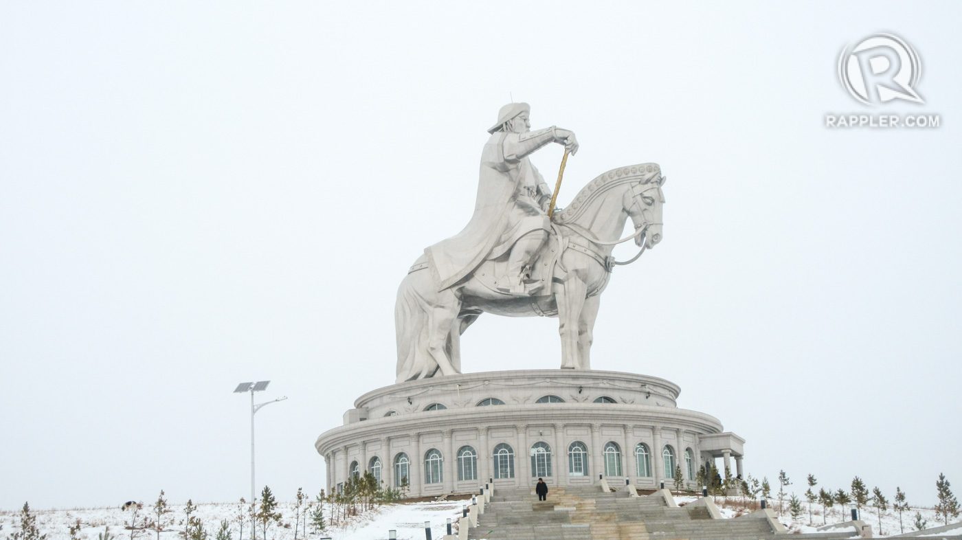 CHINGGIS KHAN. The statue of the former khan is one of the most famous landmarks in the country. 