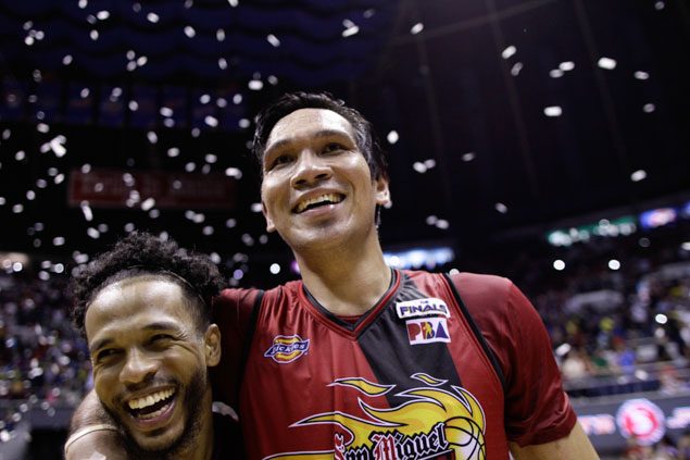 IN PHOTOS: San Miguel fulfills 3-peat goal in 2017 Philippine Cup