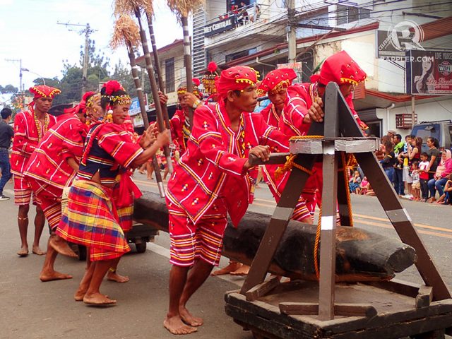 BANGKAKAWAN. At the heart of gatherings and celebrations is usually the bangkakawan, where a bangkakaw, a suspended log turned into a percussion instrument is played, and where the locals dance to the beat. 