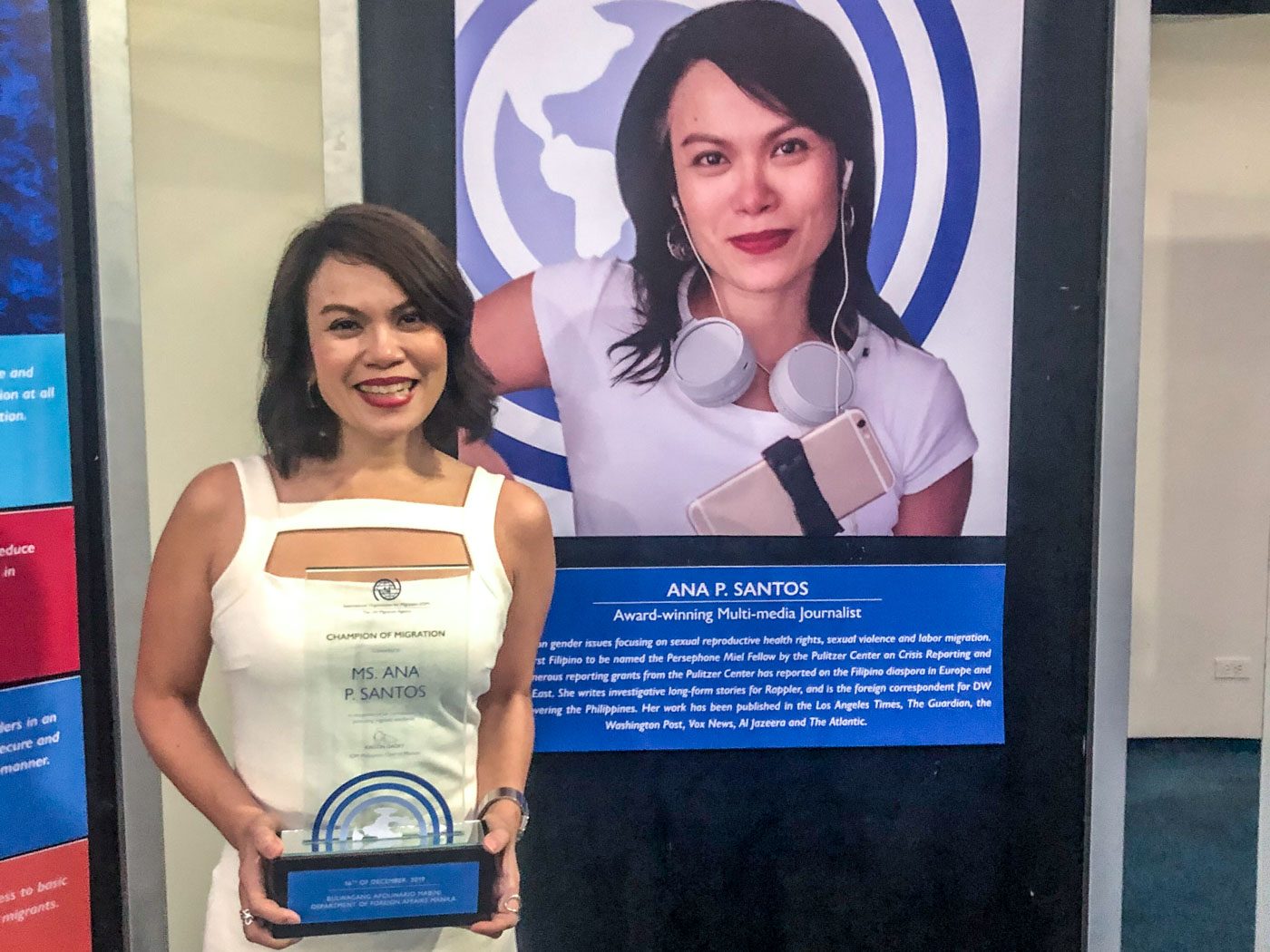 Rappler columnist Ana Santos among IOM 2019 Champions of Migration