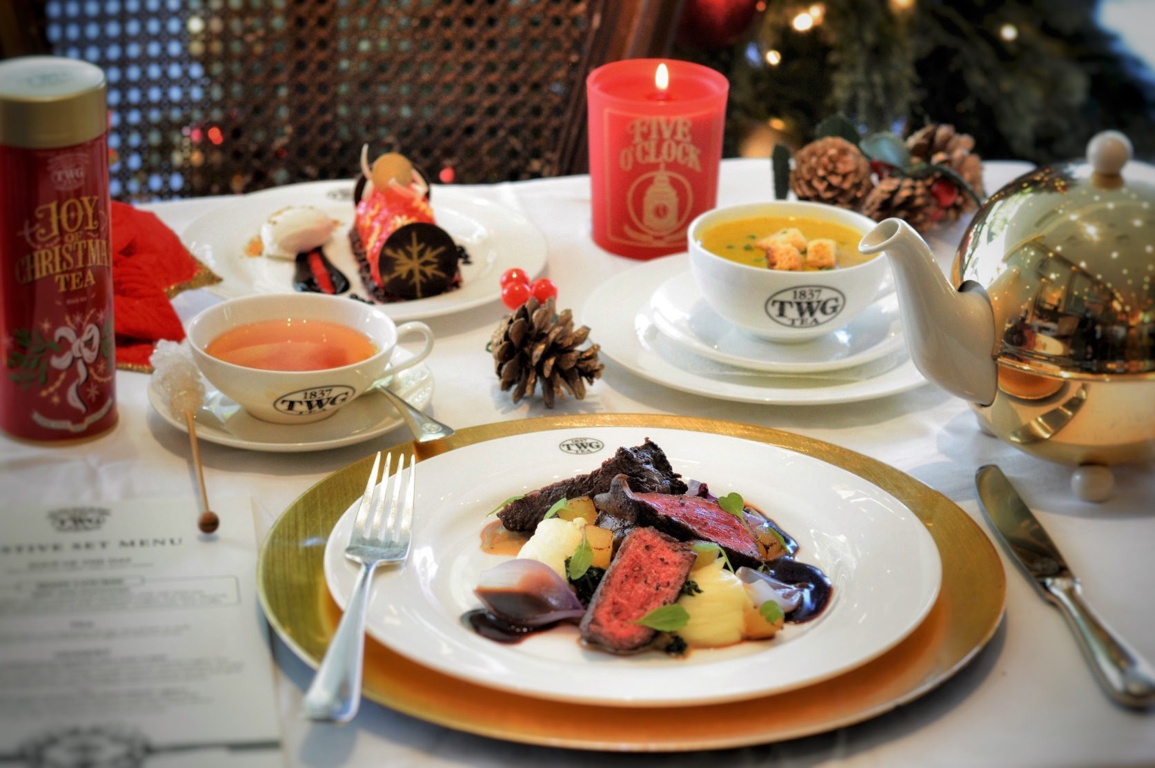 TWG TEA. The tea salon is offering a hearty Christmas meal this holiday season. Photo courtesy of TWG 