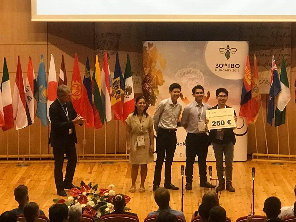 WINNERS. Team Philippines wins the IBO 2019 Video Competition on July 20. Photo from International Biology Olympiad 