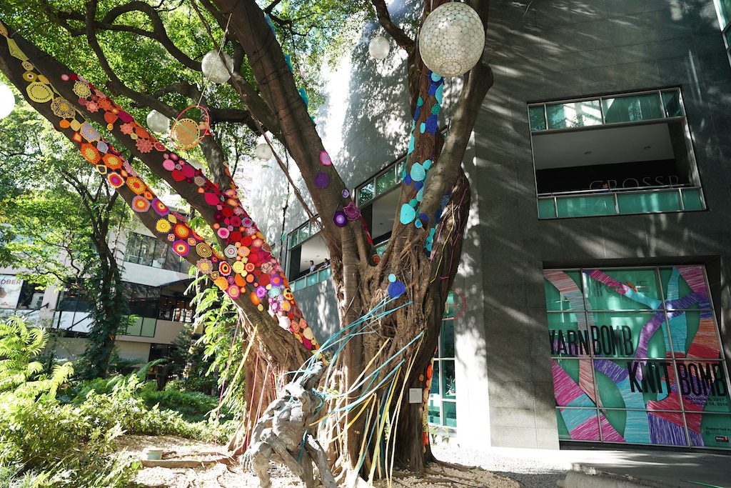 LOOK: Greenbelt’s crochet-covered trees are every crafter’s dream