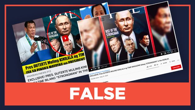 FALSE: Duterte honored by Time magazine