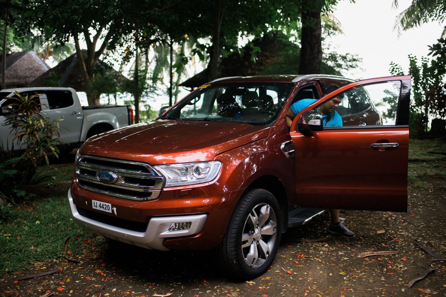 POWER AND COMFORT. The Bonifacio Family rides the spacious Ford Everest 