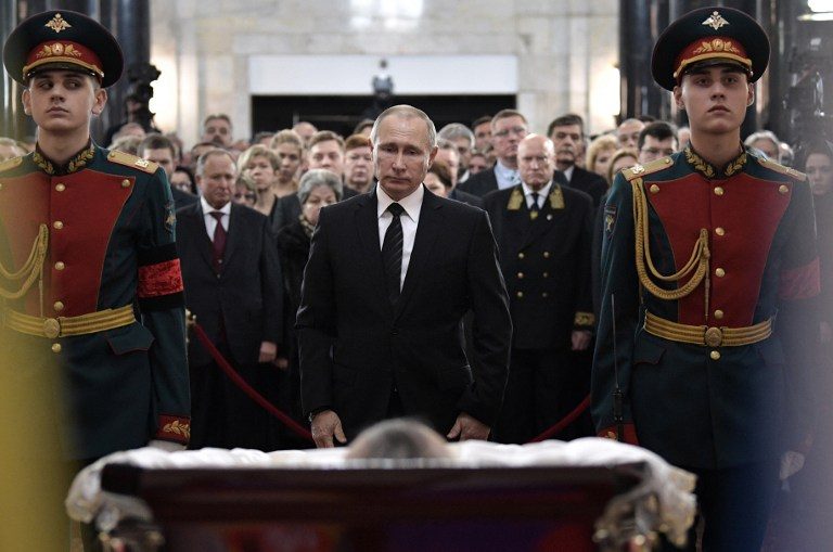 Russia bids farewell to slain Turkey envoy