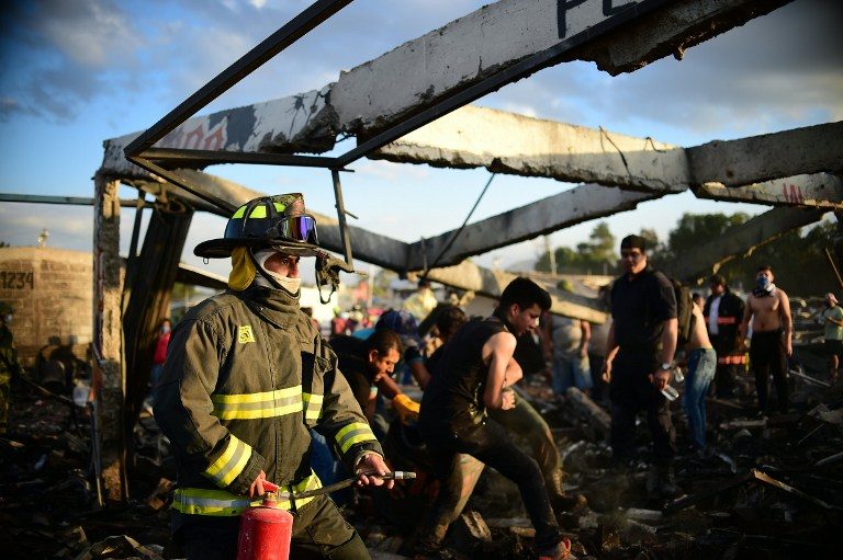 At least 31 dead, 72 hurt in Mexico fireworks market blast