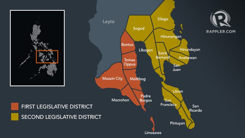 Southern Leyte split into 2 congressional districts