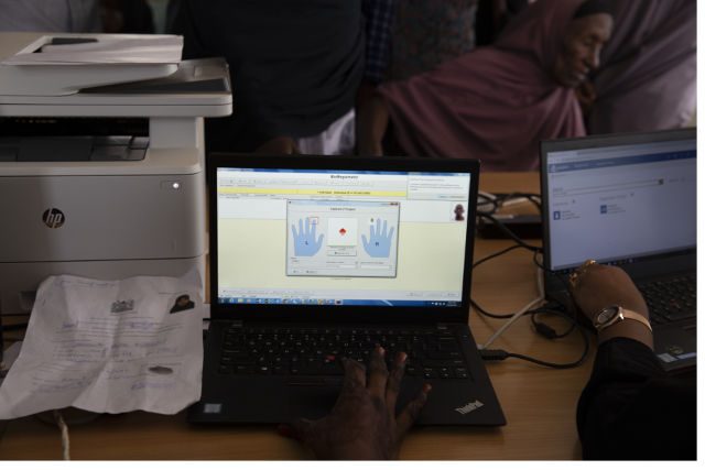 DATA. The UNHCR database includes the biometric data of refugees. Photo by Rich Allela
 