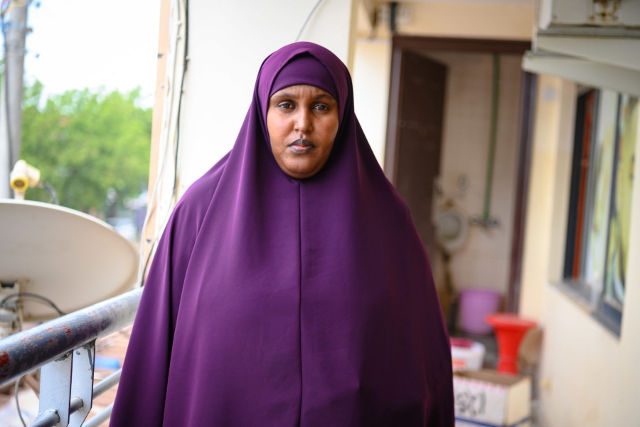 TRAPPED. Amina Ali Adan, a victim of double registration, feels trapped by her situation: "I am begging the government to help us. We are not refugees." -Klein Ongaki
 