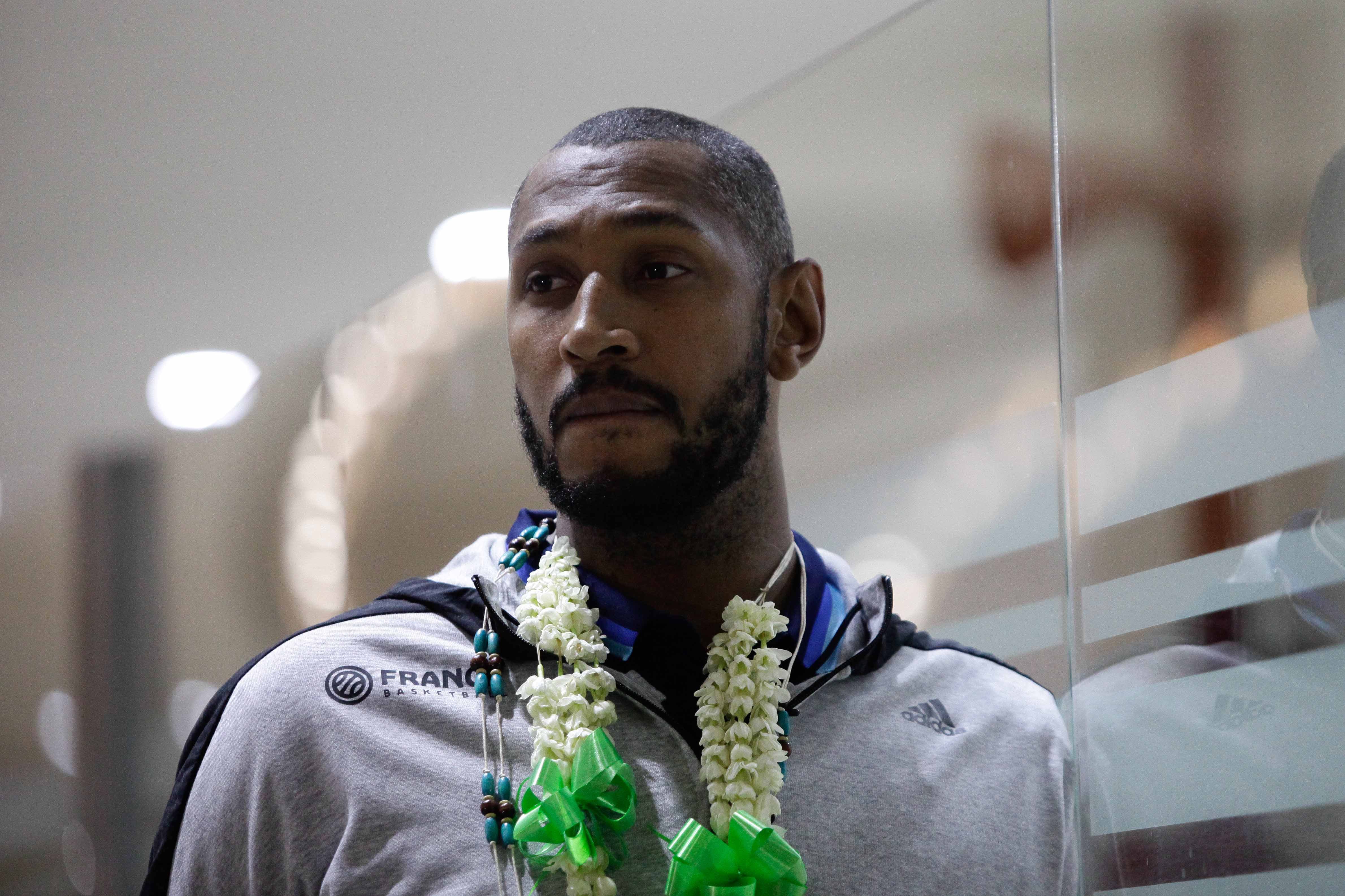 TEA TIME. Boris Diaw, one of the funniest players in the NBA, will also suit up for France. Photo by Czeasar Dancel/Rappler 
