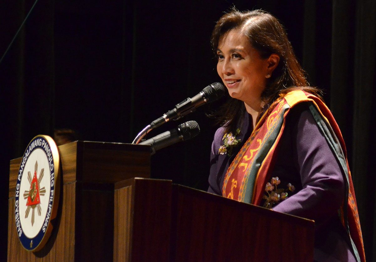 Robredo to FEU Law grads: Stand up against ‘culture of apathy’