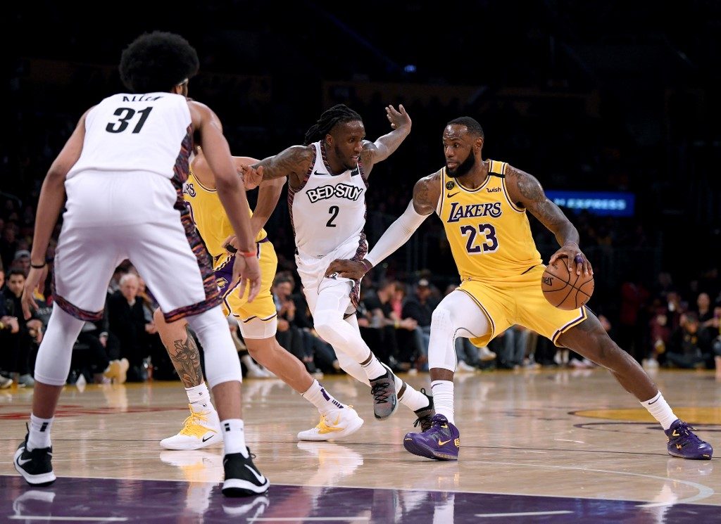 LeBron, Davis off-target as Nets stun Lakers