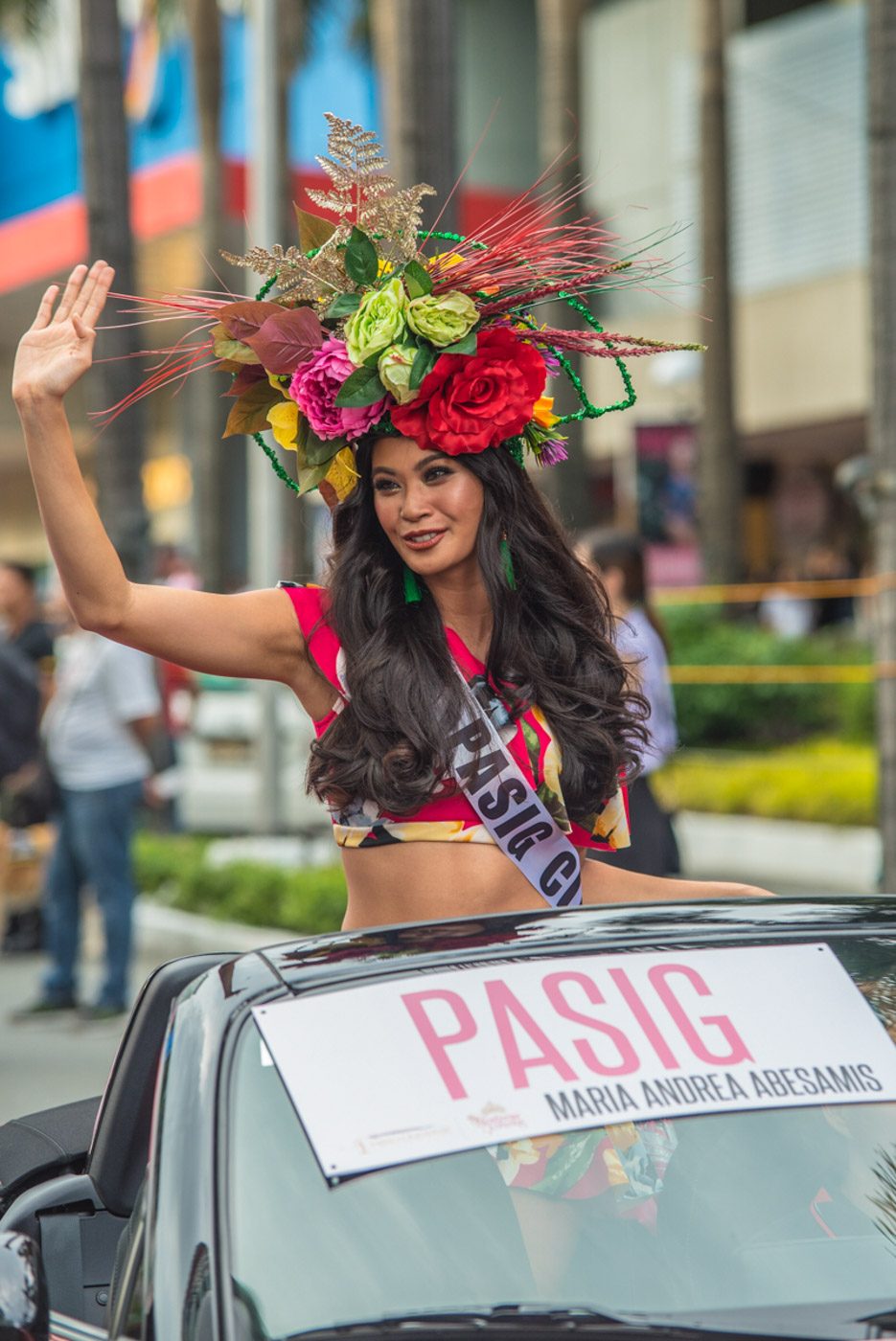 PARADE. Aya Abesamis during the annual Parade of Beauties. Photo by Rob Reyes/Rappler 