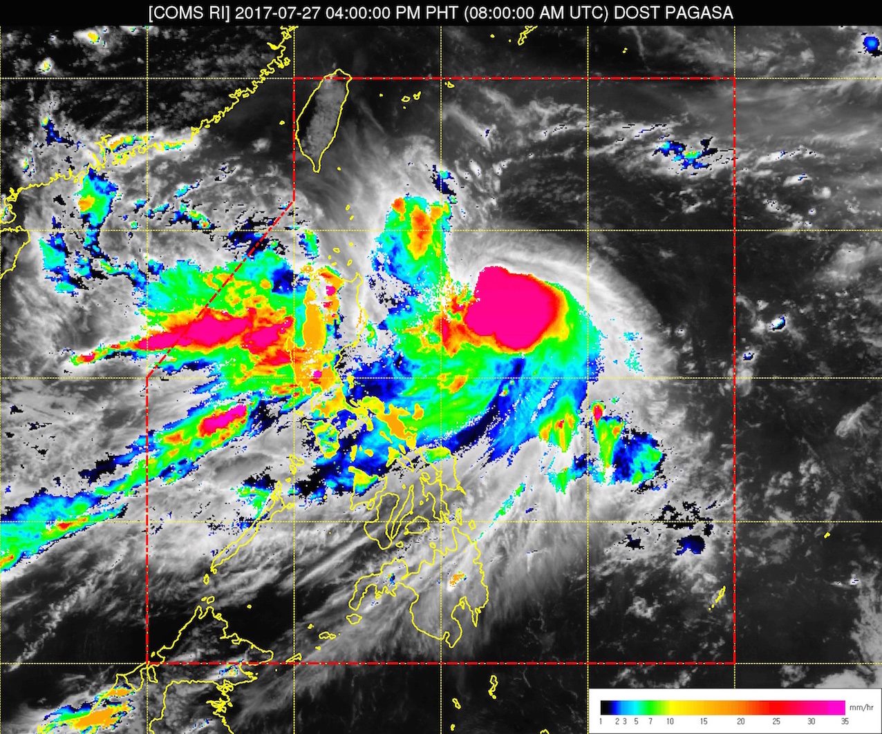Gorio strengthens into severe tropical storm