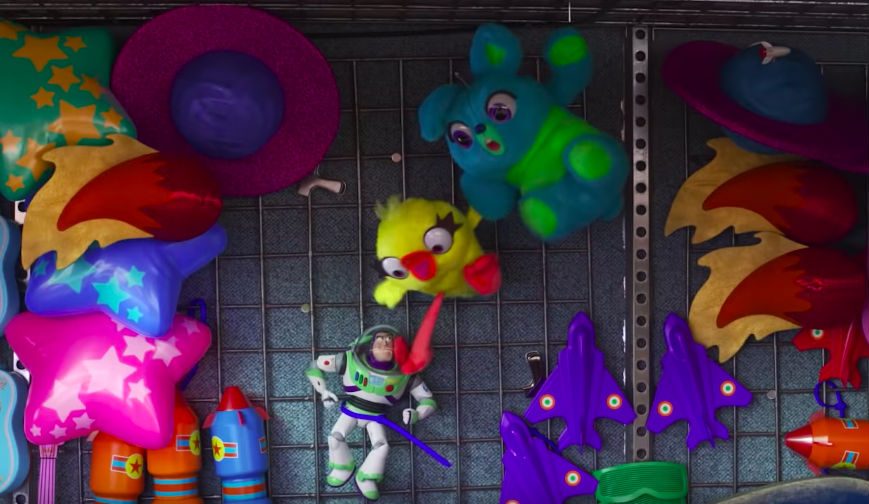 FRIENDS OR FOES. Buzz gets bullied in the carnival by some new toys who are jealous of him. 