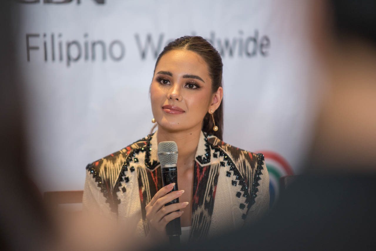 VALUES. Catriona says it's a sad reality that there are still people who criticize and make jokes about women of color, referring to the bashing Miss Universe 2019 Zozibini Tunzi's been getting. Photo by Rob Reyes/Rappler 