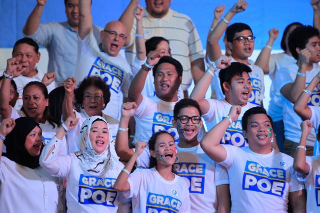 IN PHOTOS: Stars, politicians, ordinary folks turn up for Grace Poe