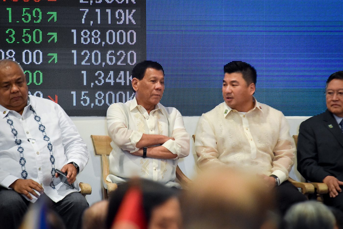 Duterte visits PSE for campaign donor Dennis Uy