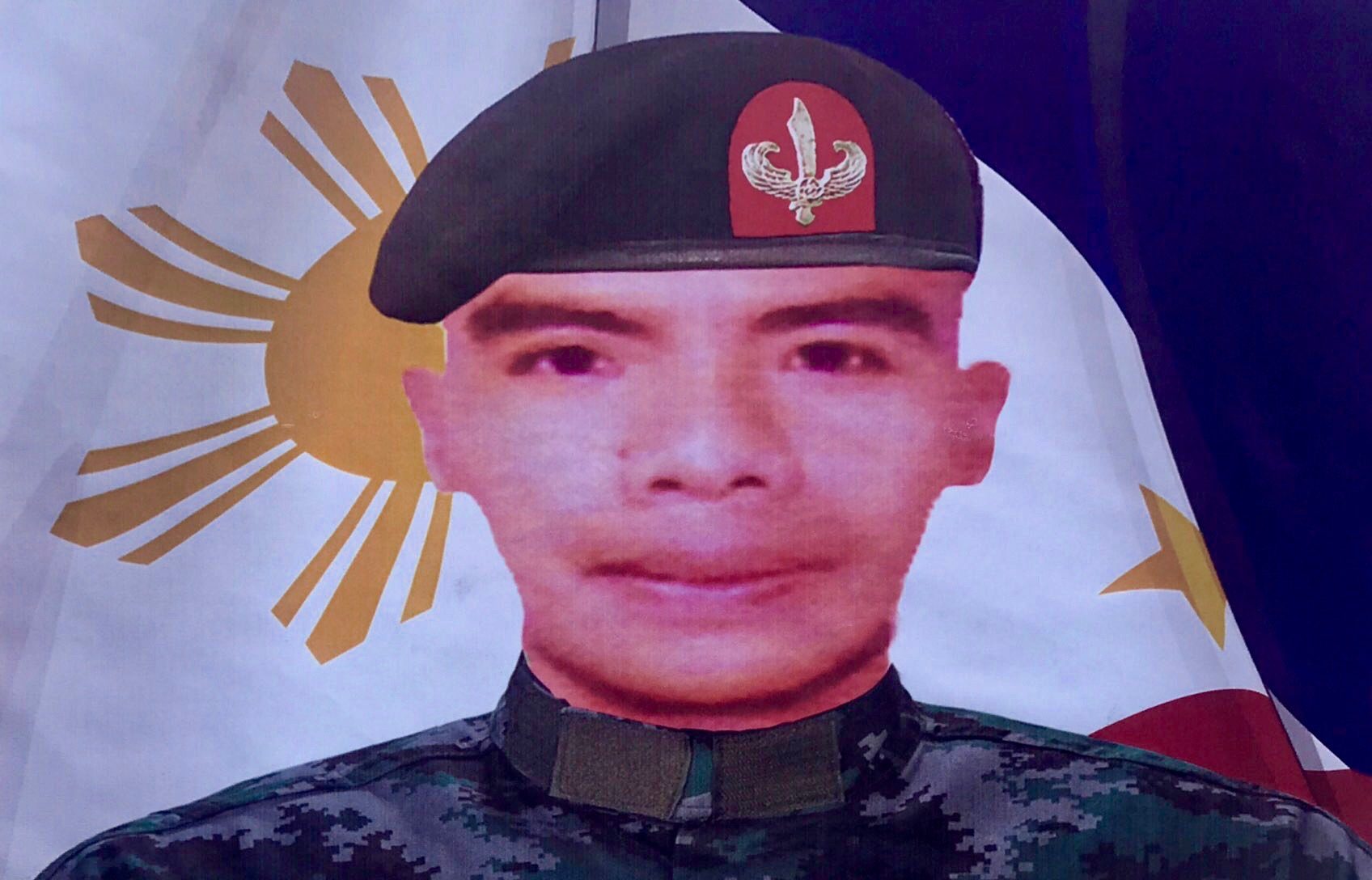 Moises Kimayong's SAF photo taken when he was admitted to the elite force. Photo courtesy of PNP-SAF 