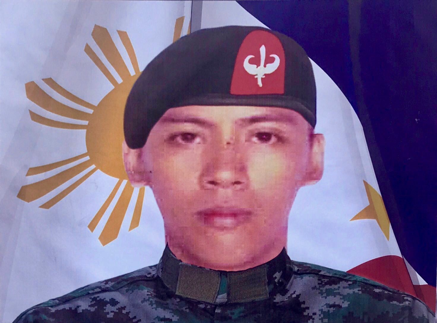 Alexis Laurente's SAF photo taken when he was admitted to the elite force. Photo courtesy of PNP-SAF 