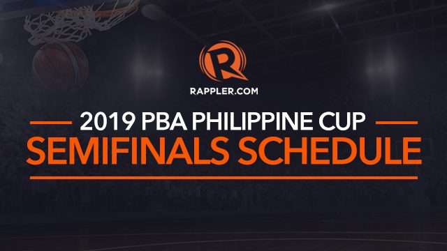 SCHEDULE: 2019 PBA Philippine Cup semifinals