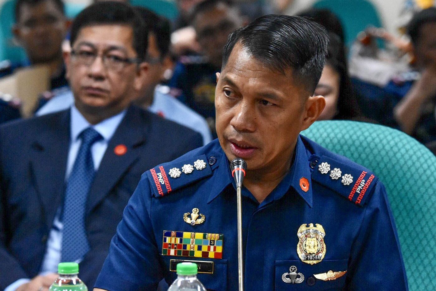 JUST FOLLOWING? Police SSupt Andre Dizon during the senate hearing on SAF funds on May 22, 2018. Photo by Angie de Silva/Rappler 