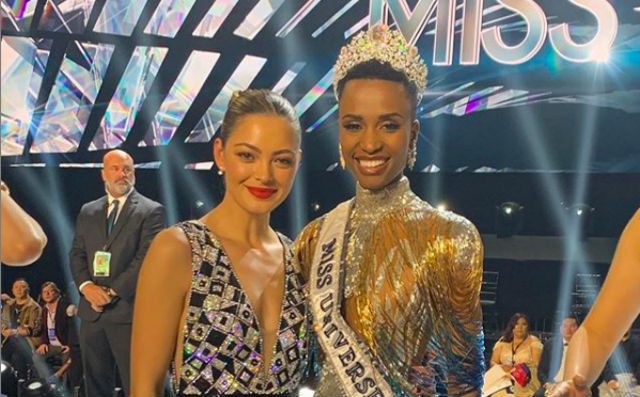 LOOK: Demi-Leigh Nel Peters congratulates Miss Universe 2019 Zozibini Tunzi