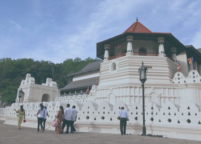 Tooth Temple in Kandy, Sri Lanka 