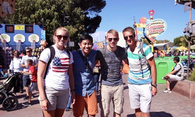 The friends I met in my trip in Los Angeles. All of them were also backpacking and until now we are still in communication and I was able to visit them in their homes in Germany and Norway. They became three of my travel best friends to date.
 
