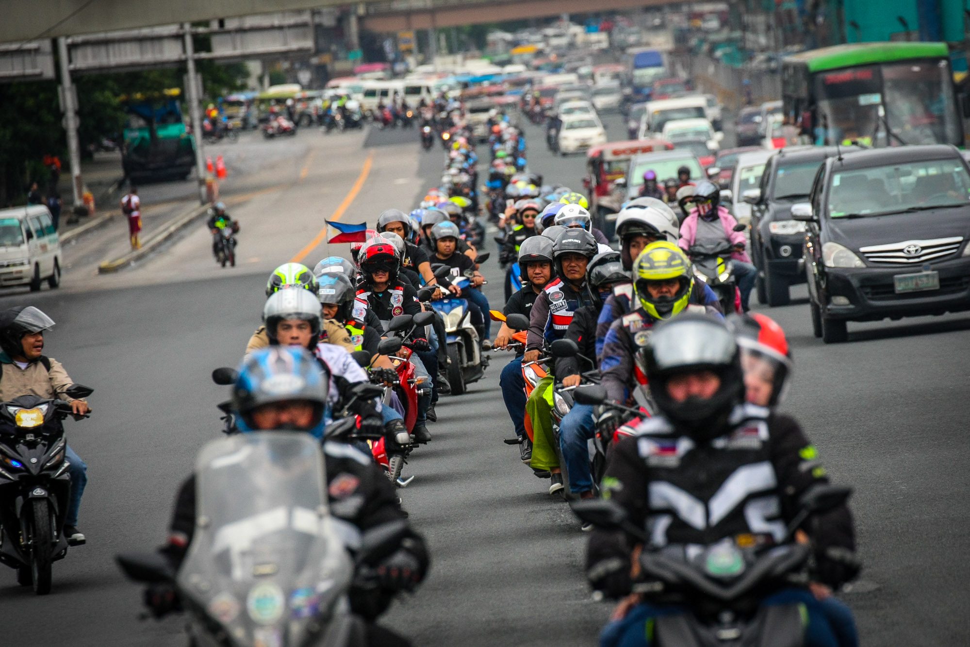 Right to ride: Over 2,000 riders join ‘Unity Ride’ to call for motorcycle taxi regulation