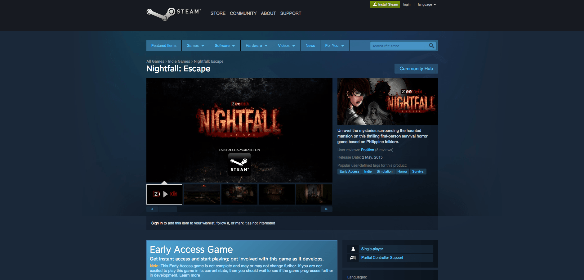 MAKING THE GRADE. Abenaza said that had to overcome what he called a "crappy demo" before the game was eventually allowed on Steam Greenlight. The platform gives the game access to a global audience. 