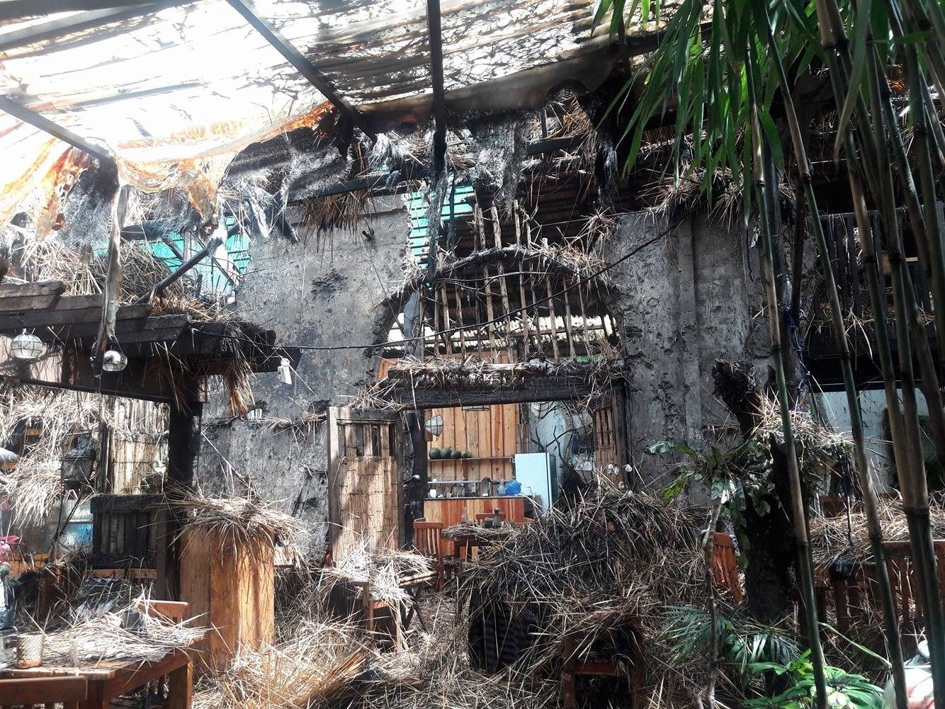 Baguio’s famed Cafe by the Ruins catches fire