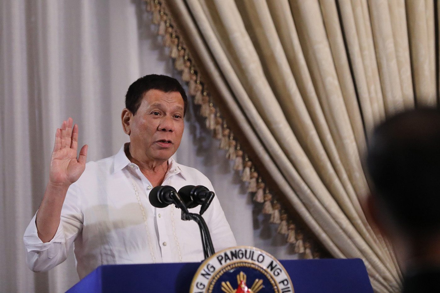 BENIGN? President Rodrigo Duterte says his tests came back 'negative'. Presidential Photo 