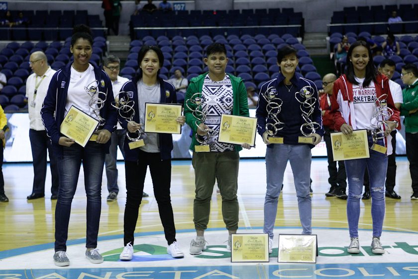 THESE LADIES CAN BALL. The Mythical 5 of the UAAP women's basketball tourney. Photo by Czeasar Dancel/Rappler 