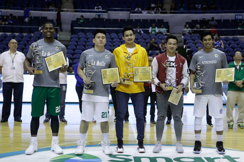 MYTHICAL 5. From L to R: Ben Mbala, Jeron Teng, Raymar Jose, Paul Desiderio, Thirdy Ravena. Photo by Czeasar Dancel/Rappler 
