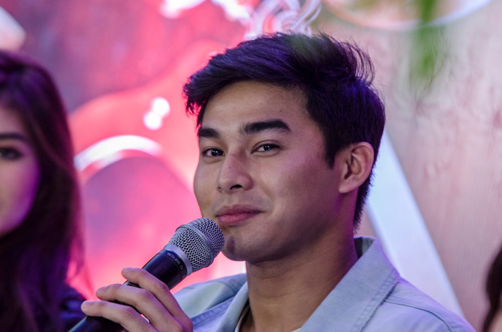 ADVICE. McCoy de Leon says he tries to be at Elisse's side when he can.  