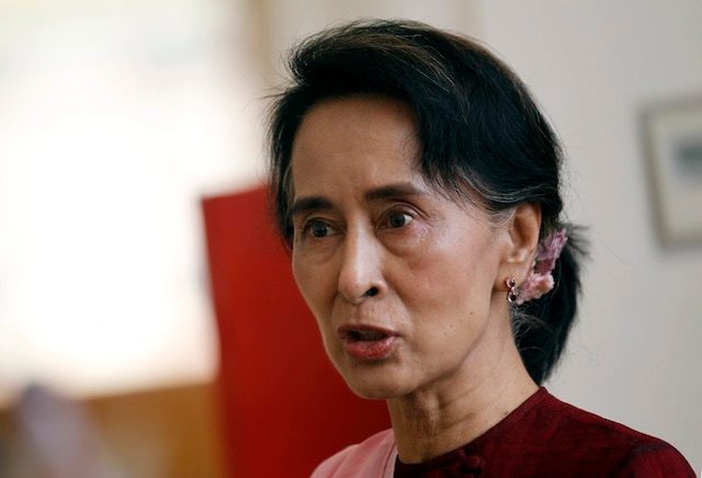 Myanmar’s Suu Kyi invokes father’s sacrifice ahead of elections