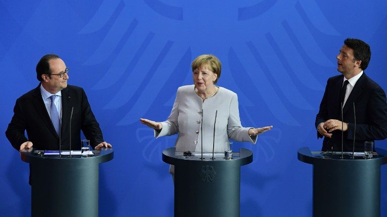 Italy, France, Germany tackle EU future on symbolic island