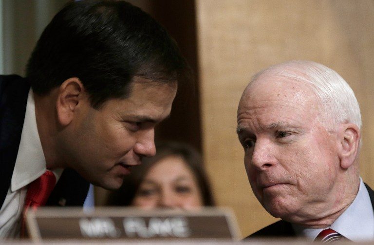 US Senators McCain, Rubio win their Republican primaries