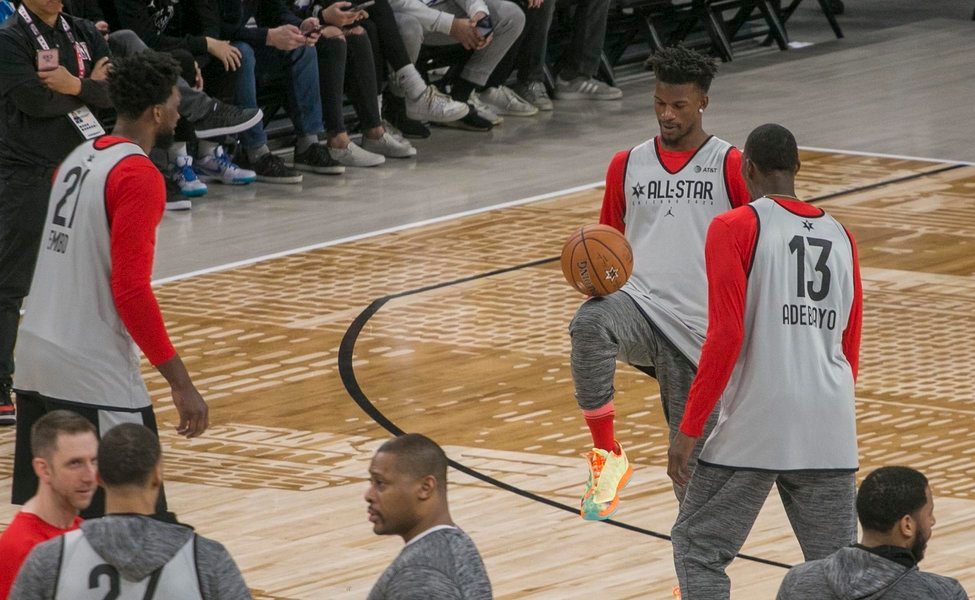 LOOK: Team Giannis, Team LeBron chill in All-Star practice