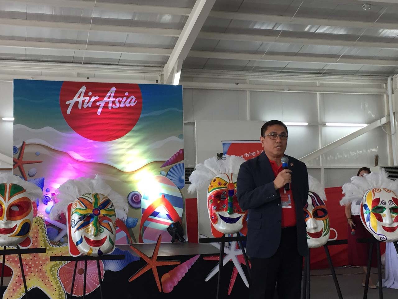 BACK. 'We are thrilled to be painting Clark skies red again,' Comendador says. Photo by Chrisee Dela Paz/Rappler 