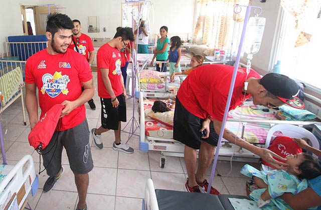 IN PHOTOS: PBA All-Stars visit the sick, plant trees in Palawan