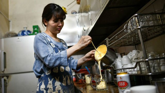 Frothed not fried: Hanoi’s egg beer draws curious drinkers