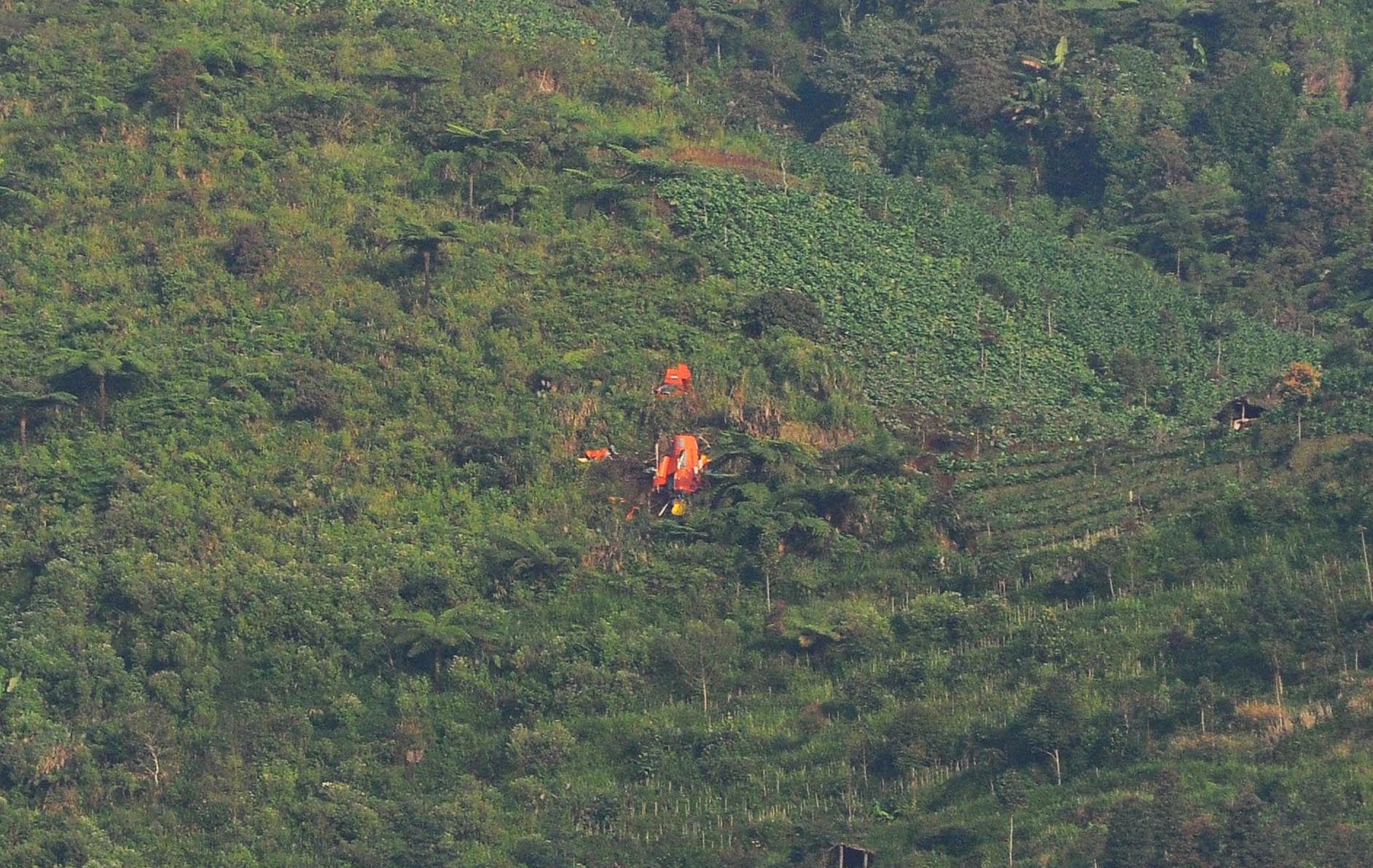 FOTO: Tragedi jatuhnya helikopter Basarnas di Temanggung