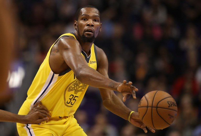 Injured Durant to miss Warriors’ series opener vs Blazers