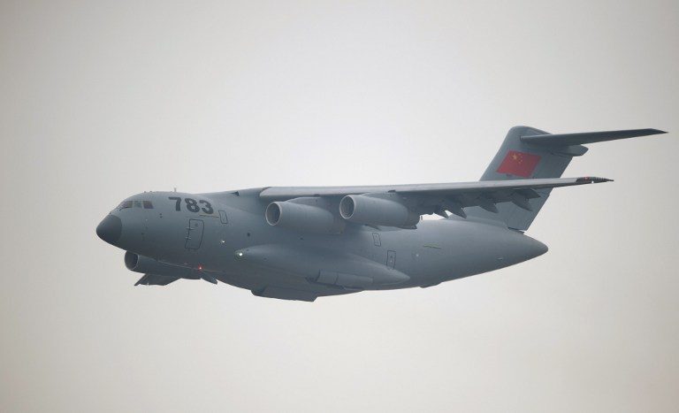China extends military wings with new transport plane