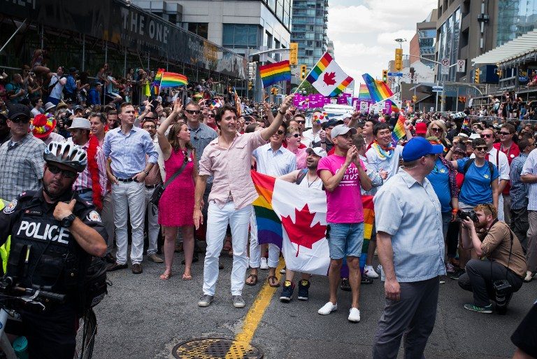 Trudeau becomes first Canadian PM to march in Toronto Pride parade
